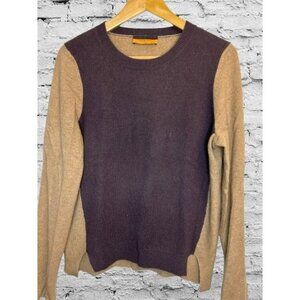 DAVIDE CENCI Color-Black Crewneck Wool Blend Beige Eggplant Colors - Large